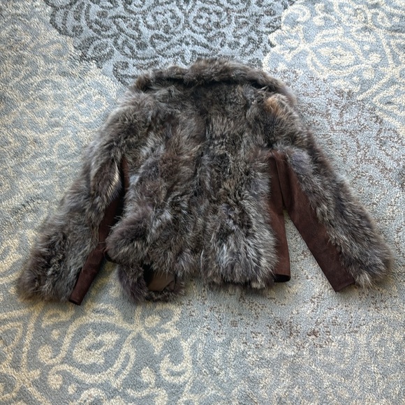 Vintage Racoon Fur and Suede Jacket - Picture 8 of 10